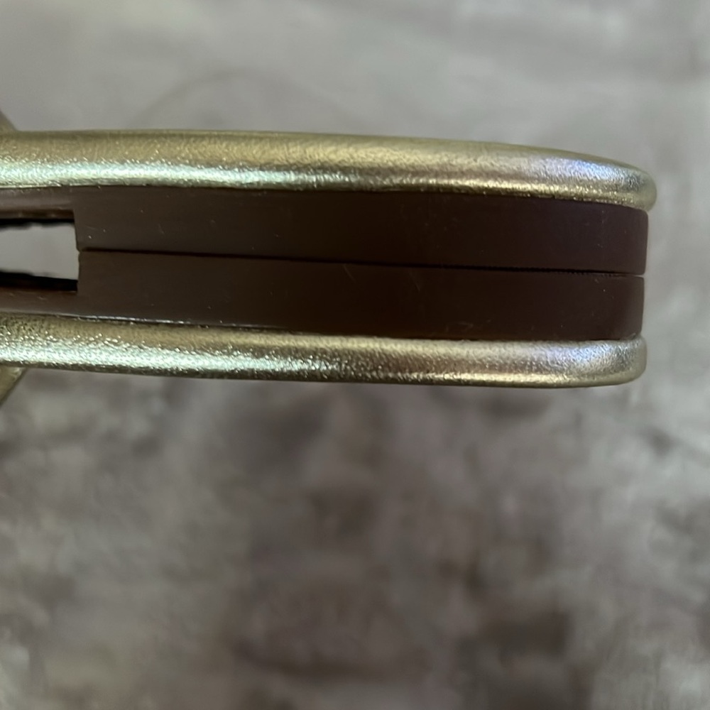 Tory Burch Gold Miller Sandals - Picture 5 of 5